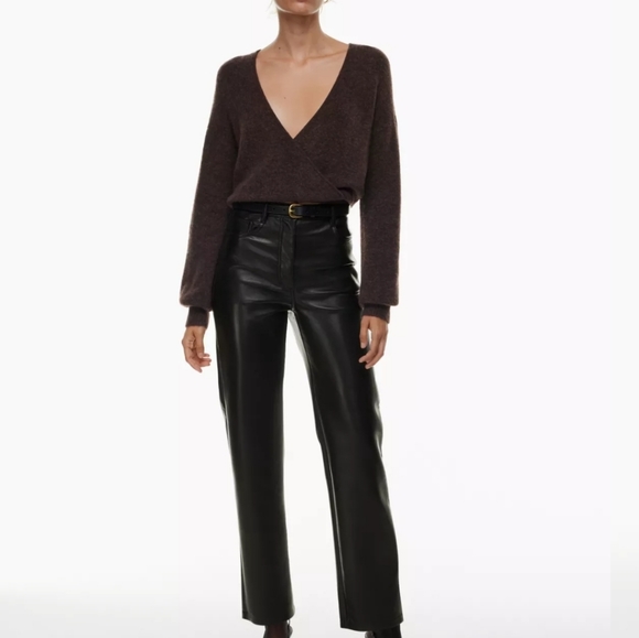 Aritzia Vegan Leather Pants - Picture 7 of 7